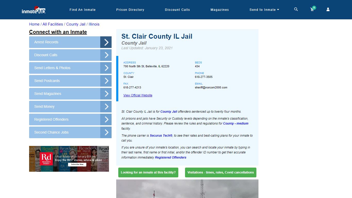 St. Clair County IL Jail - Inmate Locator - Belleville, IL